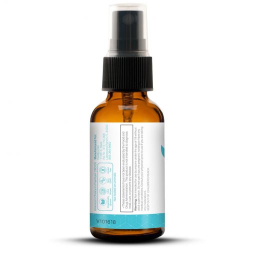 CBD Sleep Support Oral Spray - Side label