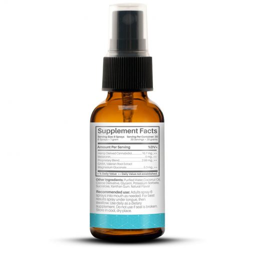 CBD Sleep Support Oral Spray -Supplemental Fact