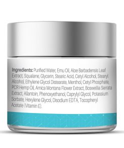CBD Alleviating Muscle Relief Rub w/ 10% EMU Oil Ingredients