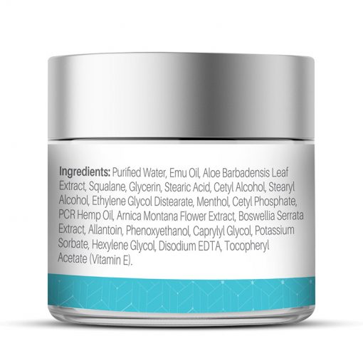 CBD Alleviating Muscle Relief Rub w/ 10% EMU Oil Ingredients