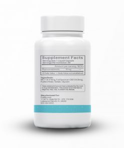Purility CBD Premium 25mg Capsules Supplemental Facts
