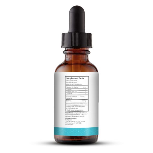 CBD Oxy-X Oil Drops 10X Strength 1500mg Supplemental Facts