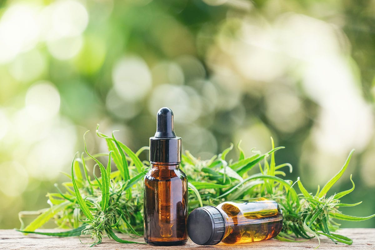cbd oil with hemp leaves. cbd oil for wrinkles. CBD topicals for wrinkles.
