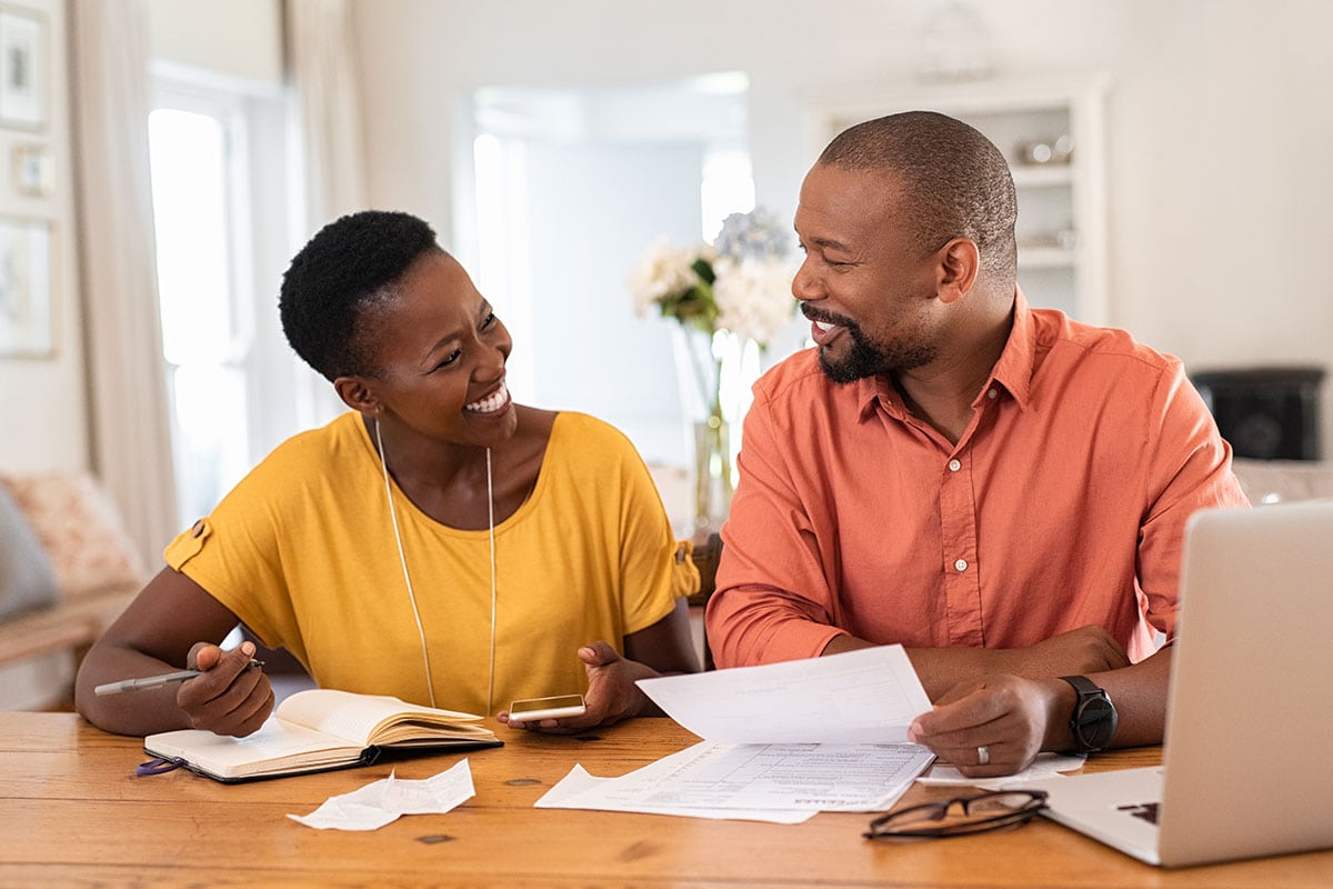 mature couple managing home finance. How to use CBD For Anxiety and Panic Attacks.